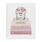 Stupell Industries Pink Rose Bouquet Bookstack Canvas Wall Art